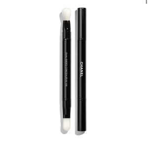 CHANEL Black and Gold Retractable Concealer Brush
